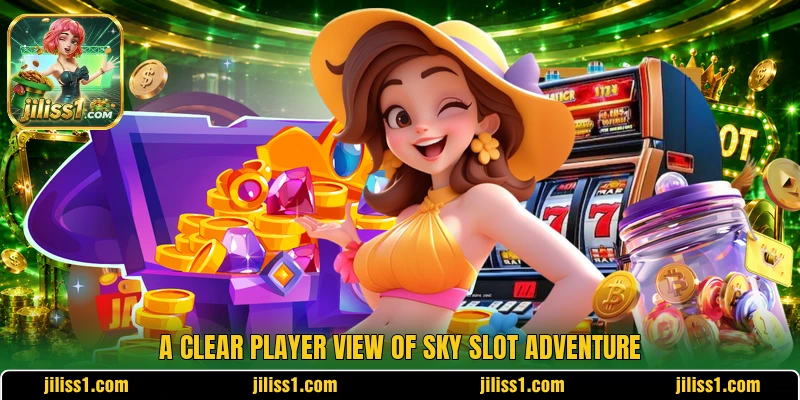 A clear player view of Sky Slot Adventure A clear player view of Sky Slot Adventure