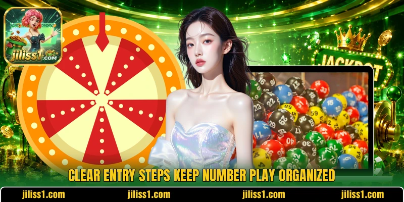 Clear entry steps keep number play organized Clear entry steps keep number play organized