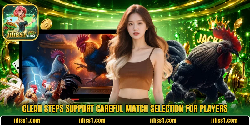 Clear steps support careful match selection for players