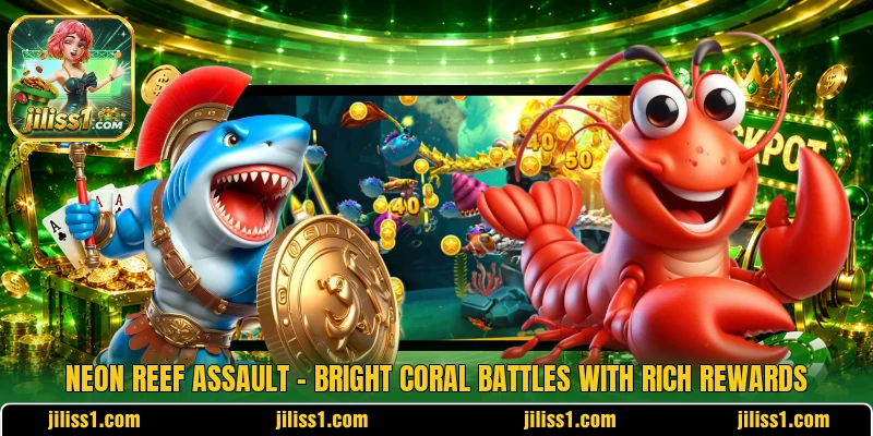 neon reef assault bright coral battles with rich rewards