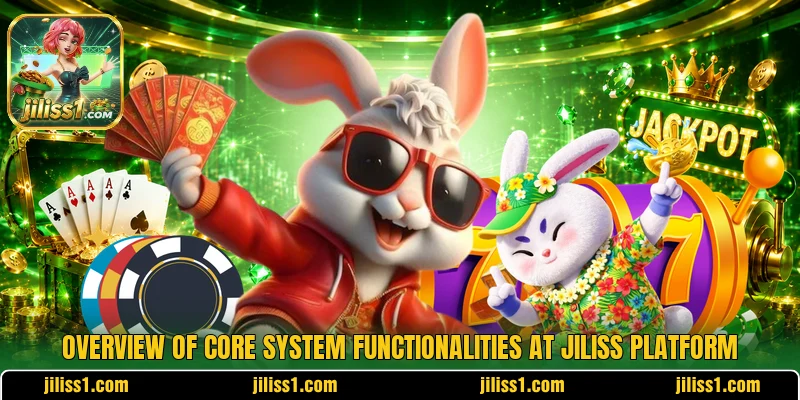Overview of core system functionalities at JILISS platform