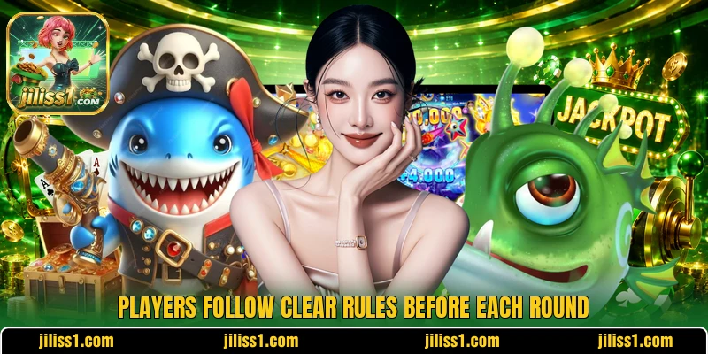 Players follow clear rules before each round